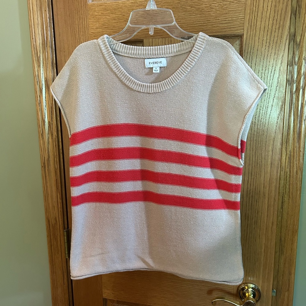 Evereve “Jane” Striped Pullover Sweater Tank